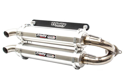 Trinity Racing Slip On Exhaust for Polaris RZR Turbo/S