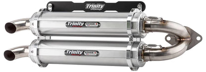 Trinity Racing Stage 5 Slip On Exhaust System For Polaris RS1