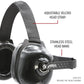 Rugged Radios H22/H42-STX Headset for 2-Way Radios - Black Carbon Fiber